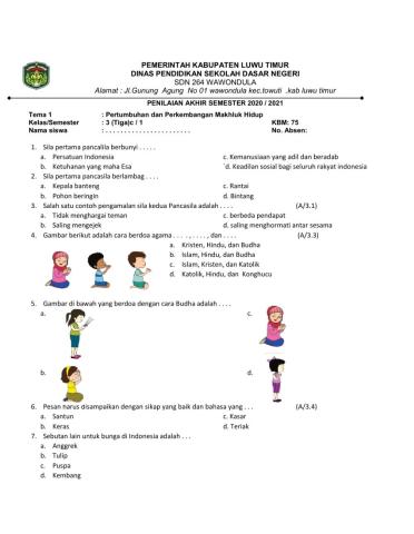 Penilaian Akhir Semester T1