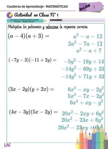 Multiplicación de polinomios