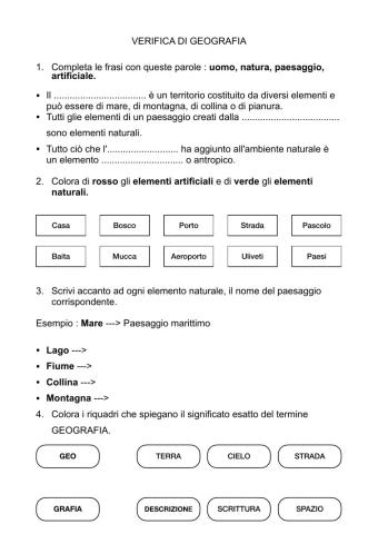 Geografia: il paesaggio e il geografo