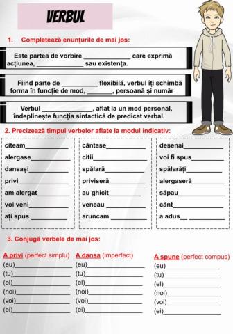 6.Verbul.Modul indicativ