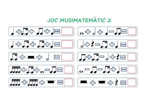 Joc musimatemàtic 2