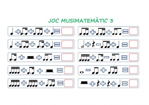 Joc musimatemàtic 3