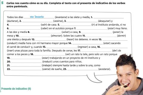 Presente indicativo irregulares