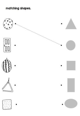 Matching Shapes Worksheet