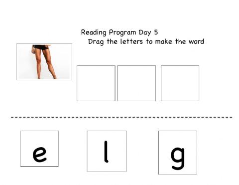 Word jumble leg