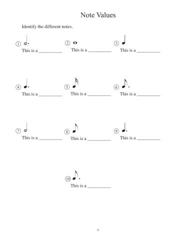 Note Values 1