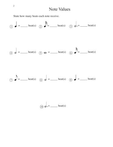 Note Values 2