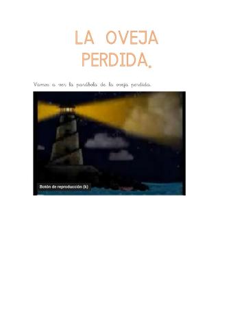 Parábola: la oveja perdida