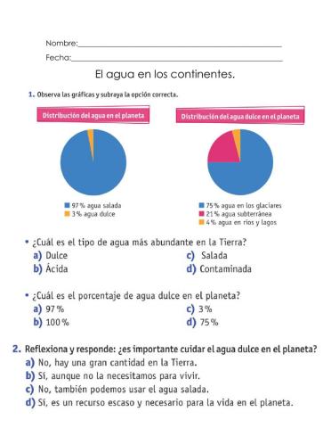 El agua en los continentes