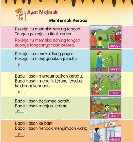 Bahasa melayu tahun 2 ayat majmuk