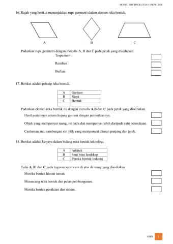 Modul rbt tingkatan 1 bahagian b