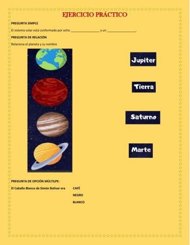 El sistema solar