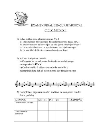 Evaluación final