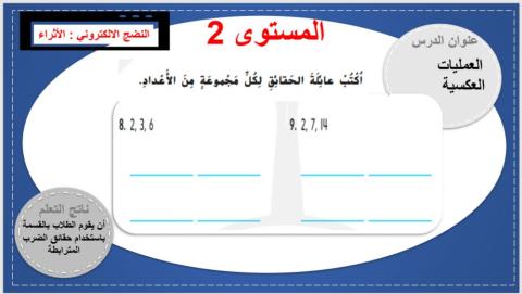 التعلم المتمايز لعلاقاتالعكسية