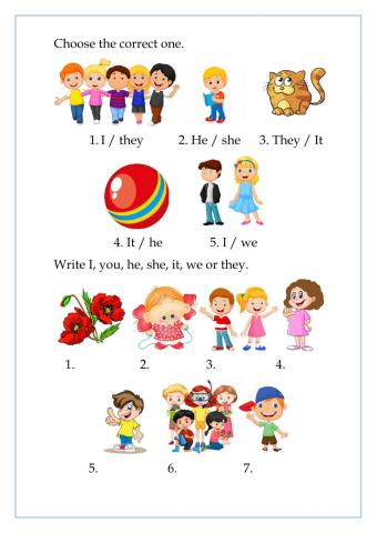 Personal pronouns