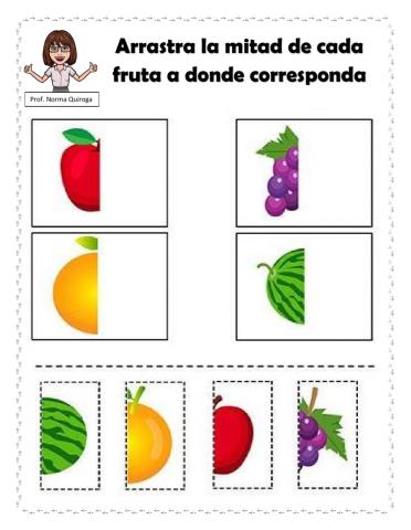 Juego interactivo de los alimentos