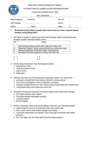 Contoh soal tema 7