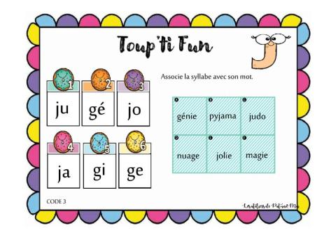 Toup'ti fun - J-GE - les syllabes dans le mot - (Pat-in&moi)