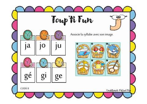 Toup'ti fun - J-GE - syllabe à son image - (Pat-in&moi)