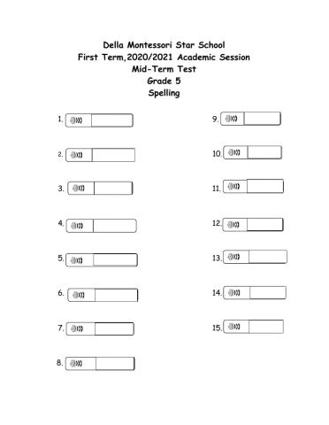 Mid-Term Test