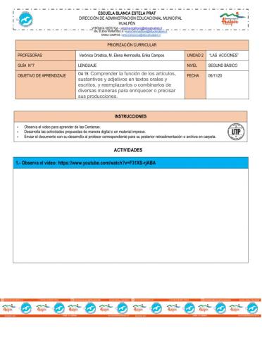 Guia nª7 de lenguaje segundos basicos