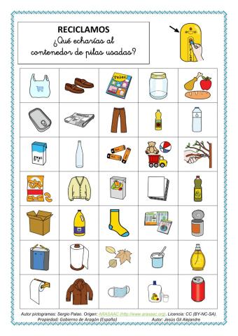 Reciclamos en el contenedor de pilas