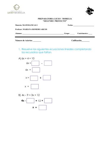 Tercer proyecto matematicas