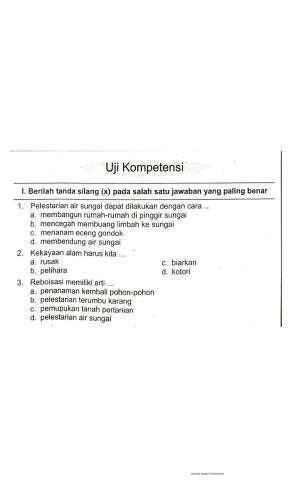 Uji kompetensi K4T3S3IPS