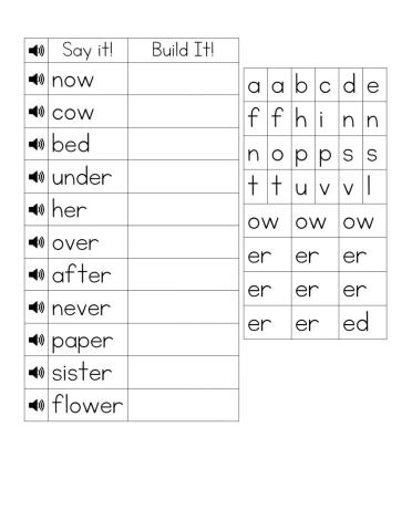 Build It Spelling