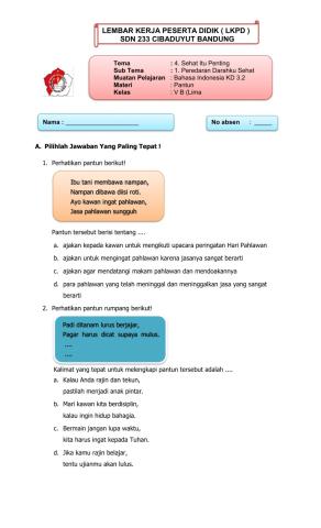 tugas pelatihan worksheet e-guru