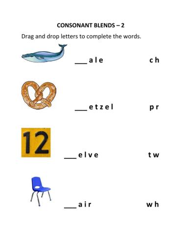 Consonant Blends - 2