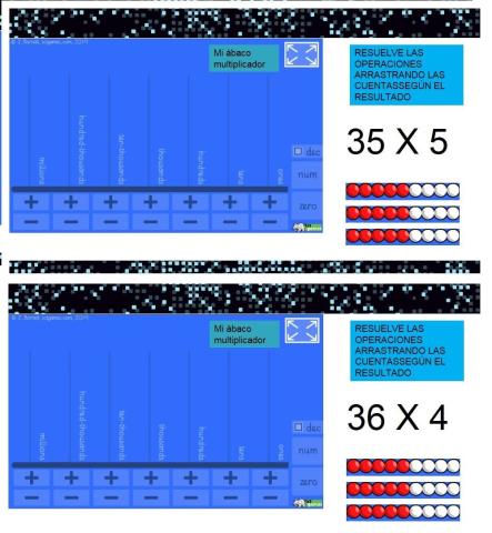 Multiplicando con ábaco 2