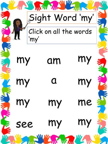 Sight word my