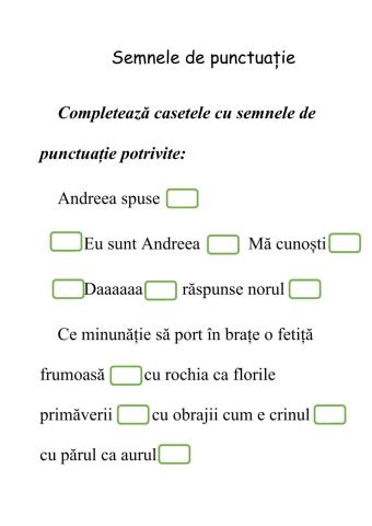 Semnele de punctuatie