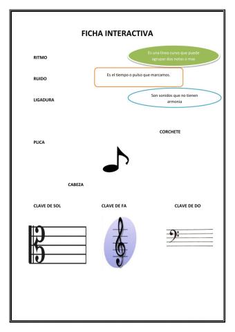 Ficha interactiva para el estudiante