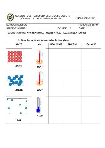 Final evaluation col rosario science