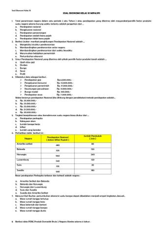 Menjelaskan Pendapatan nasional