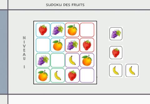 Sudokus  des fruits