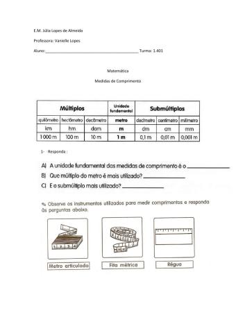 Medida de Comprimento