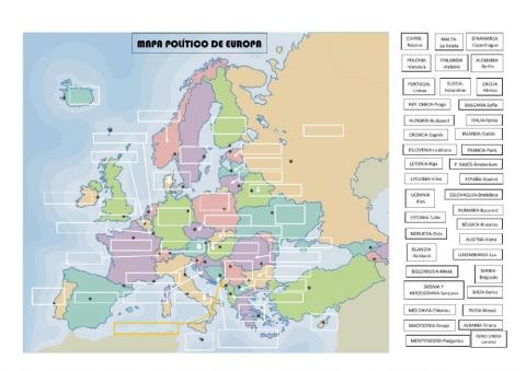 Mapa político de Europa