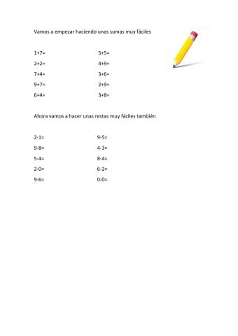 Sumas y restas