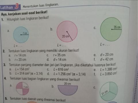 Soal cerita keliling dan luas