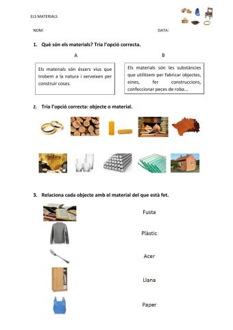 Els materials