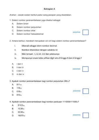 Ulangkaji bahagian a SET 2