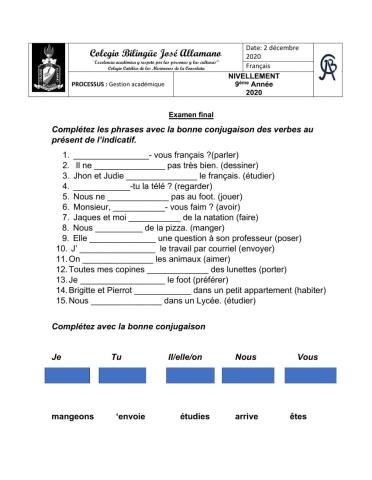 Examen final 9