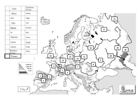 Rivers in Europe