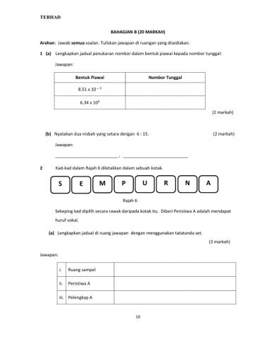 B klon matematik pt3