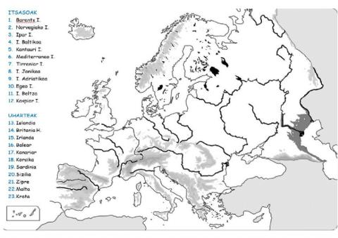 Europako itsasoak eta uharteak