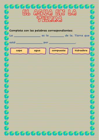 La hidrosfera - adaptación