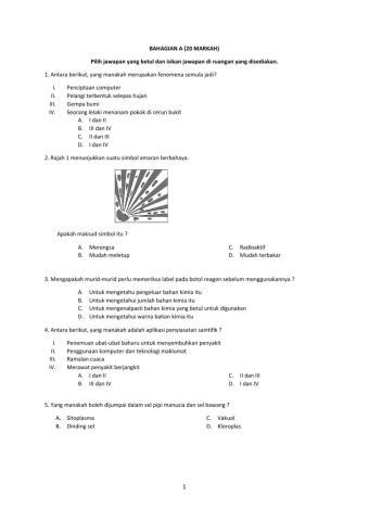 Pentaksiran sains 1